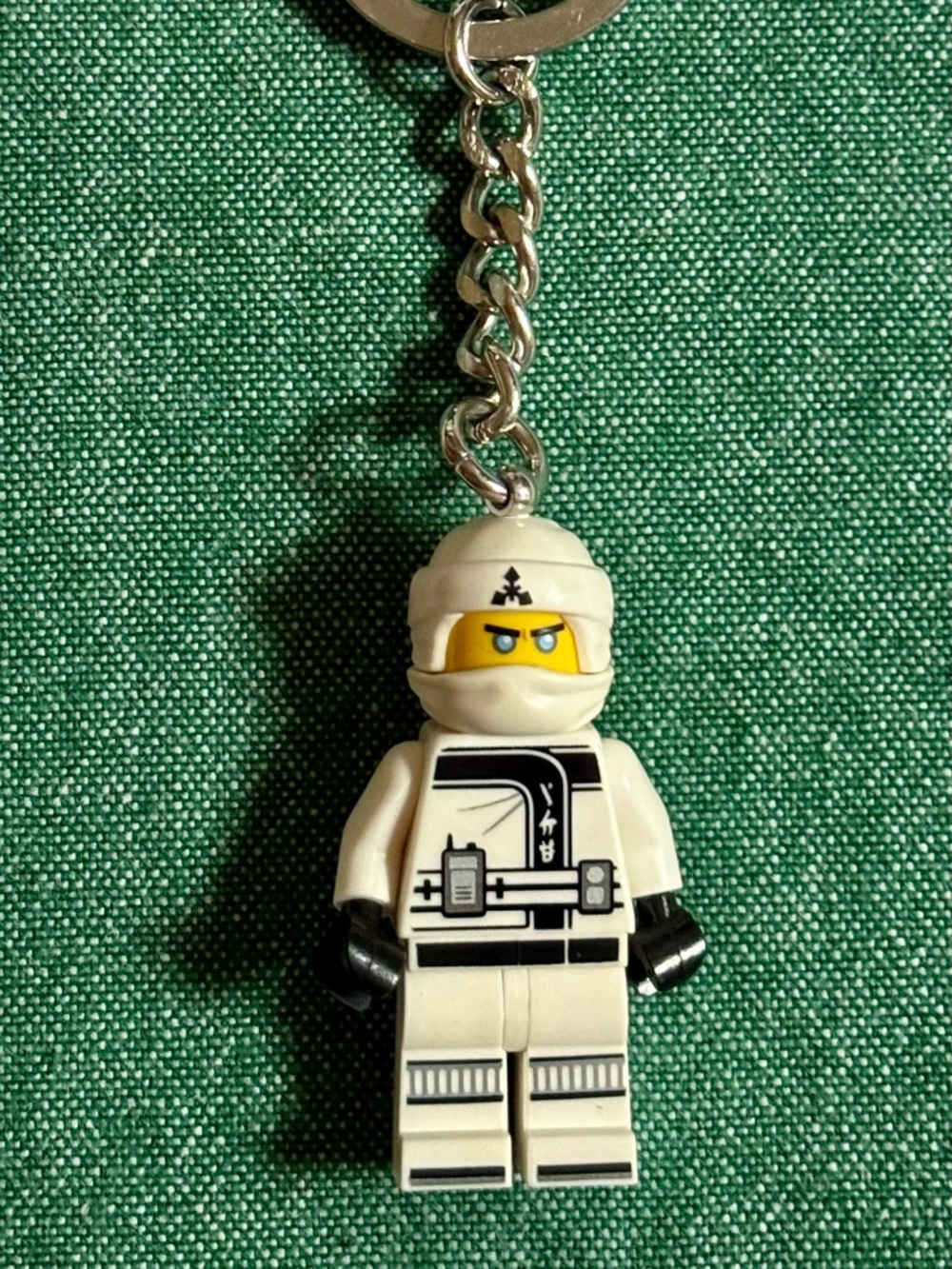 The LEGO NINJAGO Movie "Zane Key Chain" 853695 WITH TAG.